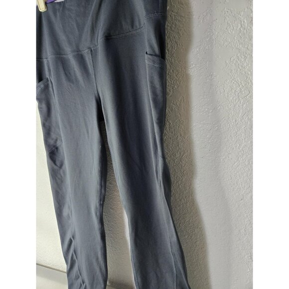 Velocity Leggings Womens XL Gray High Rise Yoga Pants Stretch Pockets Athletic - Picture 2 of 9